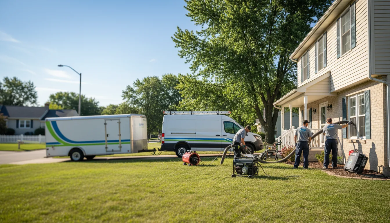 Flooded Basement Restoration And Cleanup With Repair in Aurora, IL near me